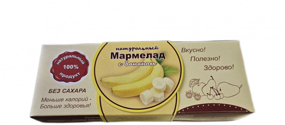  Мармелад натуральный "Банан" 140г  в Салавате