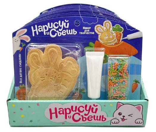 №3 Набор для творчества Нарисуй и съешь "Зайка" (блок 12шт 59г) в Салавате