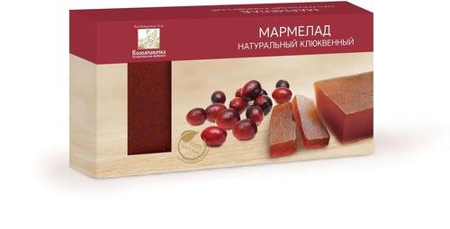  Мармелад пластовый 210г клюквенный в Салавате