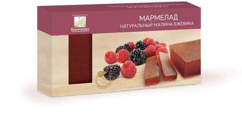 №2 Мармелад пластовый 210г МАЛИНА-ЕЖЕВИКА в Салавате