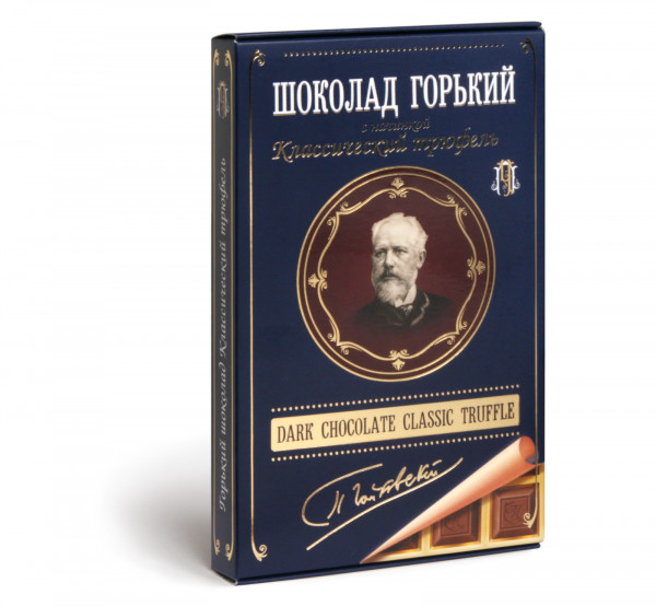 №1 Фабрика Томер  Горький шоколад ТРЮФЕЛЬ классический (Чайковский), 112г в Салавате