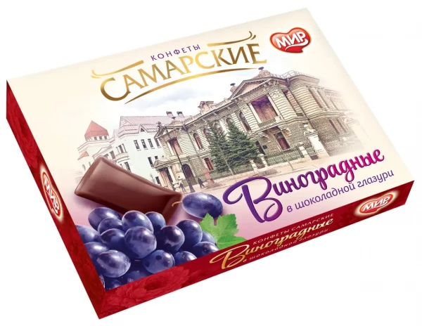 №2 КФ МИР Виноградные в шоколадной глазури 160г  в Салавате