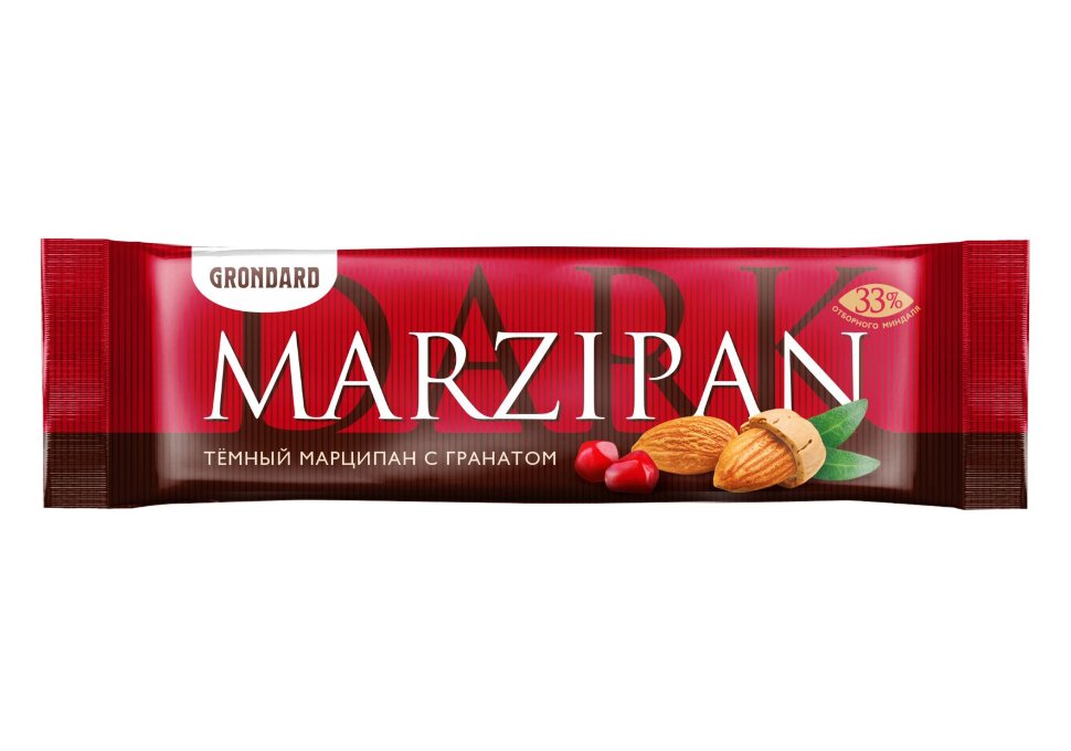  TM Grondard     (10973) Батончики глазированные Марципановые ГРАНАТ, (24шт по 50г)       в Салавате